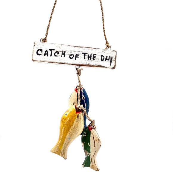 Monkey Business Catch Of The Day Ornament - Picture 1 of 1